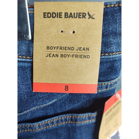 Eddie Bauer Women’s Boyfriend Jeans Size 8 Medium Wash Denim Casual - Picture 8 of 13